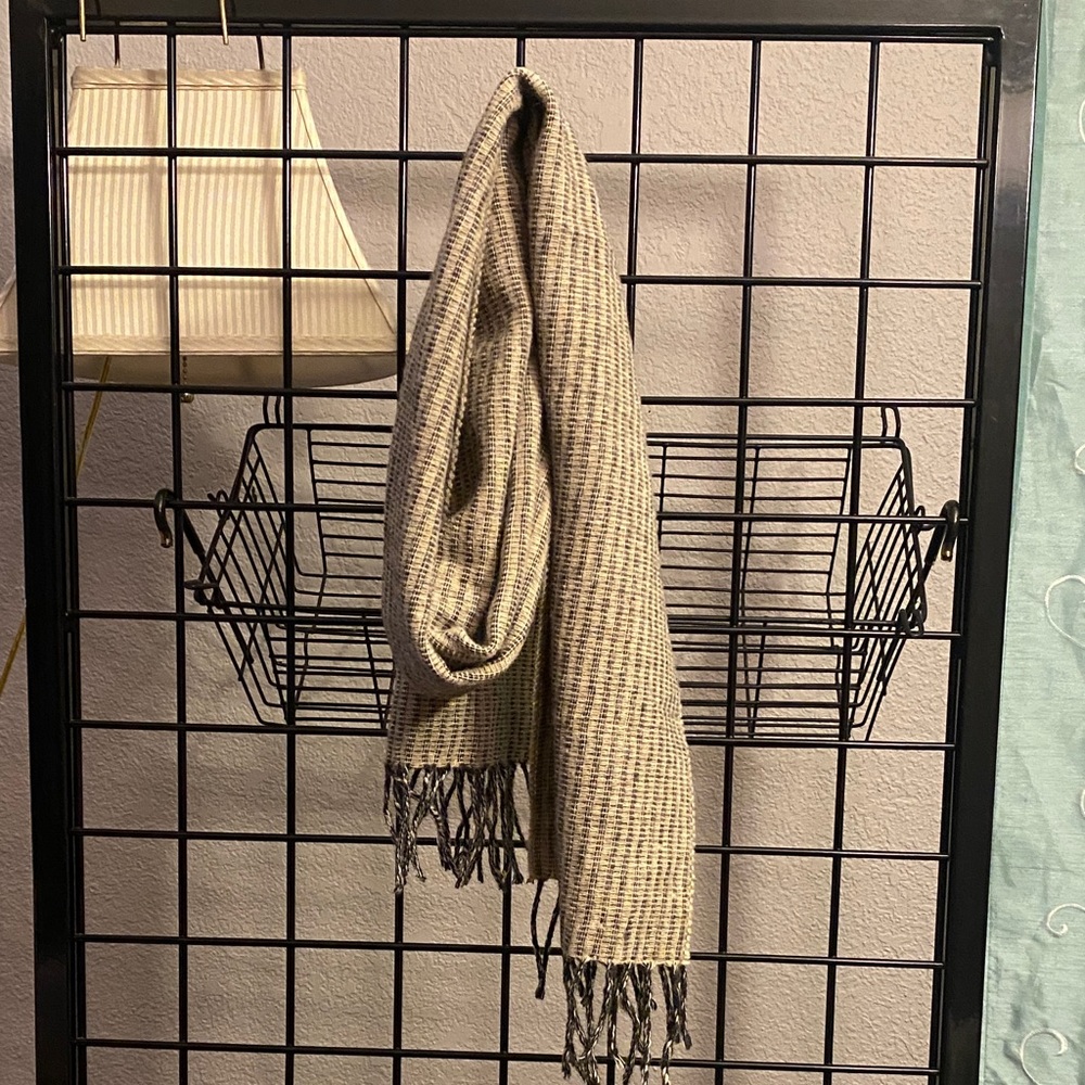 Elegant Beige Basile 100% Wool Scarf